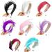 amangul Party Feather Fascinator Headband for Party Wedding Colorful Feather Fascinator Hair Hoop Cosplay Party Headdress(White) - Buy Online on GoSupps.com