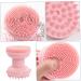 DOITOOL 1pc Three-in-one Bath Brush Filler Pink Baby Deep Cleaning Silica Gel 8.6x7cm Pink - Buy Online on GoSupps.com