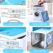 Pwshymi Large Capacity Washing Machine Shape Laundry Detergent Container Iron Material with Perspective Window for Storage - Buy Online on GoSupps.com