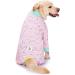 Rehabilitation Suit for Medium & Large Dogs | Breathable Full Body Pajamas - Post-Op Skin Protection & Comfort in Pink - Buy Online on GoSupps.com