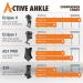 Active Ankle 329 Ankle Brace - White Compression Sleeve with Straps for Men & Women | Ideal for Sports: Volleyball Football Basketball Rugby | Sprain Support Size Small - Buy Online on GoSupps.com