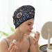 Nautical Microfiber Hair Towel Wrap | Soft Super Absorbent Coral Velvet Cap for Women | Quick Dry for Long Curly & Thick Hair - Buy Online on GoSupps.com