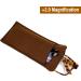 Buy Global Vision Reading Glasses +2.0 Magnification - Demi Brown Frame with Clear Lens & Polarized Clip-On Shades for International Shipping - Buy Online on GoSupps.com