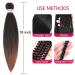 Pre-Stretched Ombre Braiding Hair 18 Inch 8 Packs | Yaki Texture, Hot Water Setting | Professional Synthetic Hair Extensions - Buy Online on GoSupps.com
