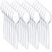 Liacere 360 Pieces Clear Plastic Spoons - Heavyweight Disposable Spoons-6.7inch Heavy Duty clear Cutlery - Plastic Utensils - Perfect for Parties and Restaurants 6.7Inch Spoons Clear