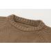 KISLOVE Kids Knitted Jumper - Chunky Ribbed Sweater for Boys & Girls | Long Sleeve Knitwear Top for Toddlers | Soft Unisex Baby Clothes for Autumn Outwear - Size 130 Coffee - Buy Online on GoSupps.com