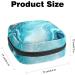 Shop Women's Napkin Storage Bag - Abstract Ocean Vertebrae Marble Design | Blue & Gold | Portable Menstrual Cup & Tape Storage for First Period - Buy Online on GoSupps.com