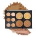 Uozonit Cream Concealer Palette - 10 Shades Waterproof and Blendable Concealer Palette | Face Sculpting Under-Eye Concealer Water Resistant - For Women Daily Home Use