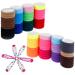 Lictin Hair Tie Black Elastic Hair Tie Hairstyles for Girls and Women Hair Band 100 Pieces (Colorful)