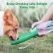 Peteast Foldable Dog Drinking Bottle - Dishwasher Safe Lightweight & Durable - Perfect for Hiking & Outdoor Adventures - Ideal for Dogs & Cats - Light Green - Buy Online on GoSupps.com