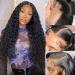 Amanda 13x6 Deep Wave Lace Front Wigs Human Hair Pre Plucked 180% Density 26 Inch HD Deep Wave Lace Frontal Human hair Wigs for Women Deep Curly Lace Front Wig Human Hair with Baby Hair Natural Hairline 26 Inch 13x6 deep...