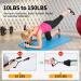 Himaly Resistance Bands Set 5 Heavy-Duty Tapes (100lbs/150lbs) with Handles & Ankle Straps for Strength Training Yoga and Pilates - Optimal for Resistance Training - Buy Online on GoSupps.com