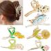 6 Pcs Flower Claw Clip Hair Accessories for Women & Girls - Strong Hold, Nonslip Metal Hair Clips in 6 Styles - Perfect for Long Thick or Thin Hair - Buy Online on GoSupps.com