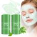 Green Tea Mask Stick 2PCS Deep Clean Pore Mask Green Tea Purifying Clay Stick Mask Purifying Clay Stick Mask for Face Moisturizer Oil Control blackhead Remover for All Skin Types