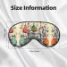 Chemistry Print Unisex Eye Mask - Soft Comfort Sleep Shade for Travel Yoga & Shift Work - Black - Buy Online on GoSupps.com