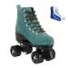 Roller Skates for Women Men High-top Roller Skates Four Wheels Roller Skates Shiny Roller Skates for Girls Boys with Shoes Bag Blue 38