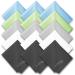 15 Pack Microfiber Glasses Cleaning Cloths - Glasses & Eyeglass Cleaner Wipes|Lens Cleaning Wipes for Mobile Phones, Watches, Screens and All Delicate Surfaces(7"x 6")