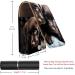 Travel Lipstick Organizer Case | Portable Makeup Bag with Mirror | Black & Gray Puppies Design - Buy Online on GoSupps.com