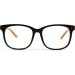 Shop GQUEEN Large Frame Horn Glasses - Stylish UV400 Fake Nerd Glasses for Men & Women - Black Brown - Buy Online on GoSupps.com