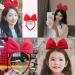 Bowknot Headband for Women Red Bows for Hair Accessories Hair Bows for Girls Hair Hoops Bowknot Hair Bands for Christmas Birthday Cosplay - Buy Online on GoSupps.com