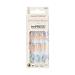 KISS LoveShackFancy x imPRESS Press-On Manicure Limited Edition  Style Hydrangea Blue Short Square Blue Press-On Nails  Includes Prep Pad  Mini Nail File  Cuticle Stick  & 30 Fake Nails