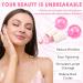 Poleview Pink Glitter Ice Globes for Facials - Cooling Face Roller for Skincare, Anti-Ageing, and Circulation Enhancement - Buy Online on GoSupps.com