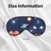 Starry Sky Universe Eye Mask | Soft Comfort Sleep Shade for Travel Yoga & Shift Work - Unisex - Buy Online on GoSupps.com