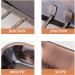 Stainless Steel Dustpan Metal Pan Stainless Steel Dustpan Metal Pan Decorative Dustpan for Household Cleaning Supply Cleaning Sweeping Kitchen Bronze dustpan Light Brown - Buy Online on GoSupps.com