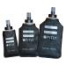 FITLY Soft Flask 3 Pack - 5 oz (150 ml), 8.5oz (250ml), & 13.5oz (400ml) - Shrink As You Drink Soft Water Bottle for Hydration Pack - Folding Water Bottle For Running & Hiking - Running Water Bottle Black