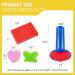 42Pcs Kids Paint Sponges Set - Craft Sponge Painting Shapes, EVA Stamper, Finger Paint Brushes - Foam Art Tools for Early Learning - Buy Online on GoSupps.com