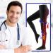 Compression Socks for Varicose Veins | High-Elastic Athletic Stockings for Men & Women | Ideal for Travel & Sports | XXL Black - Buy Online on GoSupps.com