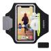 Sports hardship mobile phone with headphone bag weld -resistant cell phone bag jogging arm bag compatible with iPhone 15/14/12/11/11 Pro Max Huawei P40 Pro/Samsung Galaxy S20/S10 for running jogging up to 6.9 '' Black (up to 6.9")")