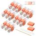 120 Sets Disposable Manicure Kit Basics 3 Pieces Nail Kit White Wood Nail File 180/180 Grit Orange Mini Buffer 100/180 Grit Individually Packed Mini Pedicure Set for Fingernails Toenails Nail Salon