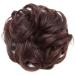 Scrunchie Bun Updo Hairpiece | Wavy Curly Messy Hair Bun Extension | Natural Black to Dark Auburn - Buy Online on GoSupps.com