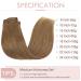 Silk-Co Clip-In Extensions | Real Remy Hair Brown 8 Tresses 18 Clips 80g - Light Brown 33cm - Buy Online on GoSupps.com