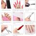 DUAU Nail File and Buffer 22pcs Professional Manicure Tools Kit with Stainless Steel Cuticle Pusher - Nail Care Set for Salon and Home Use - Buy Online on GoSupps.com