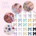 Bows For Nails Bow Nail Stickers Nail Art Rhinestones Bow Nail Charms 200PCS Colorful Nail Bow Resin Bow Gems for Nails Cute Nail Gems for Nails and DIY Crafts Colorful - Buy Online on GoSupps.com