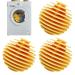 Washing Machine Balls Soft Washing Balls 3 Pcs Machine Ball Softener Tpr Reusable Laundry Balls Quick Drying Washing Balls Deep Cleaning Machine Balls Laundry Softener Balls Yellow