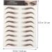 Baluue 9 Sheets Realistic Fake Eyebrows Eyebrow Stickers Waterproof Hairlike Eyebrows Brown - Buy Online on GoSupps.com