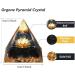 Xiannvxi Obsidian Orgonite Pyramid | Black Stone Crystal Lotus Pyramids for Positive Energy & Spiritual Healing | Unique Success Gifts - Buy Online on GoSupps.com