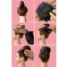 CAISHA 100% HUMAN HAIR Bun Updos Hair Piece Hepburn Scrunchie Dark Brown Mix H311l dark brown mix #1BH33 H311l - Buy Online on GoSupps.com