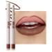 Brun Chocolat Crayon a Levre Mat Longue Tenue Waterproof 2 In 1 Rouge a Levre Sans Transfert Finition Mat Doux Texture L g re Lip Stain Highly Pigmented Lip Gloss Silky Maquillage Femme L vres-05 05# Brun Chocolat