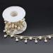 Jerler 1 Yard Pearl Tassel Rhinestone Trim  Inlaid Pearl Beaded Chain  Crystal Applique Ideal for DIY and Wedding Party Decoration Bridal Embellishments  0.8 Width (Tassels Pearl)