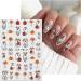 JMEOWIO 9 Sheets Halloween Nail Art Stickers Decals Self-Adhesive Cute Yellow Flower Ghost Nail Supplies Nail Art Design Decoration Accessories - Buy Online on GoSupps.com