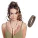 Pony -o Original patented sweet hair accessories for women - revolutionary ponytail holder hair tie Alternative - light brown hair tie for women - small hair tie for fine hair