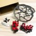 Farbetter Bike Disc Brake Kit - Front & Rear Caliper, 160mm Rotor, Tool-Free Pad Adjuster - for Mountain, Road, Fixed Gear, MTB, BMX - Red - Buy Online on GoSupps.com