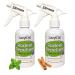 Rodent Repellent Spray 2X Strength - Peppermint Oil to Repel Mice and Rats - MAX Power for Home RV Car Engines Camper Boat - Natural Mouse Repellent & Rat Repellent Non-Staining (2 Pack) by Lazy Cat