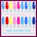Lavender Violets 19 Pcs Gel Nail Polish Kit with LED Nail Lamp - Disco Party-968A - Buy Online on GoSupps.com