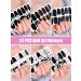 24PCS Black & White Nail Wraps - Self-Adhesive Star Moon Art Stickers with Nail File | DIY 3D Nail Decoration - Buy Online on GoSupps.com