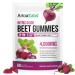WOJBALMN Beet Root Gummies 90 Heart Health Chews for Blood Pressure Support Supplements Red Beets Supplements with Beetroot Grape Seed Coq10 B Vitamins 90 Beet Chews